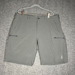 Eddie Bauer Shorts Mens 38 Gray Flexion Amphib Quick Dry Hiking Outdoors